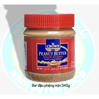 Bán sỉ Bơ đậu phộng mịn Crown lọ 340g