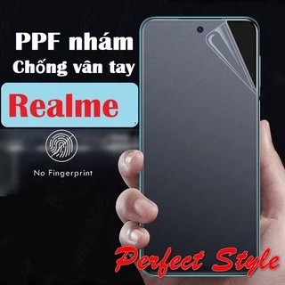 Miếng Dán PPF Nhám chống vân tay Realme C35 GT neo 2 2T Q5 pro Realme 9 pro plus Narzo 50A Chịu Lực Chống Trầy Xước