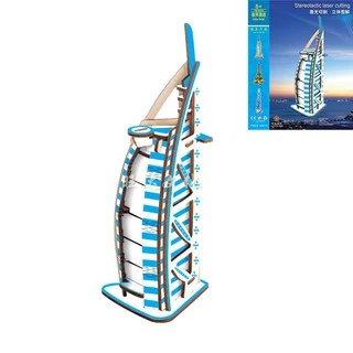 Đồ chơi lắp ráp gỗ 3D Mô hình Dubai Hotel TB-A024