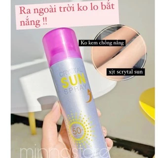 Xịt chống nắng Crystal Sun Spray SPF 50+ PA+++