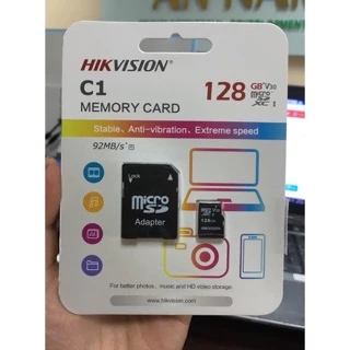 Thẻ nhớ Hikvision 128GB C1 92Mb/s - Hàng chính hãng