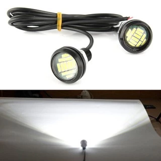 Set 4 đèn chạy ban ngày bóng LED 12V 15W thích hợp cho xe ô tô