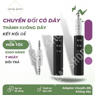 Adapter chuyển đổi tai nghe, loa cắm dây thành Bluetooth không dây ( Gía sập sàn ) HEAD SHOP