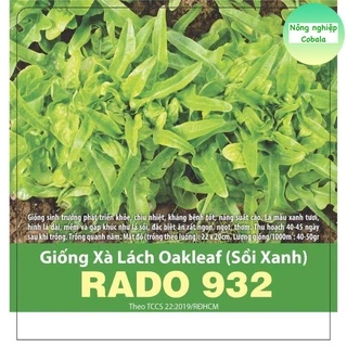 Hạt Giống Xà Lách Oakleaf (Sồi Xanh) 2gr