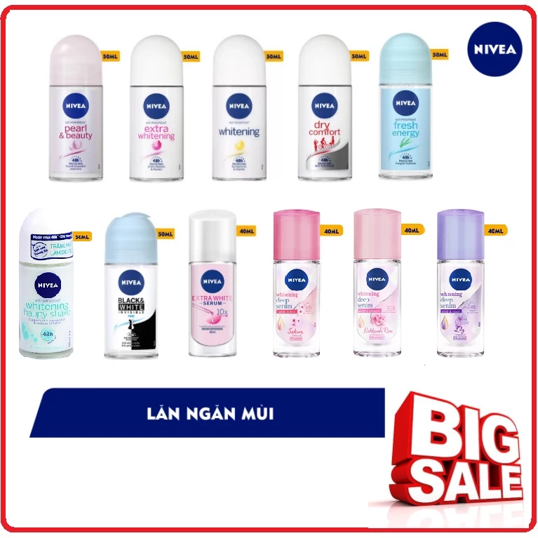 Lăn Ngăn Mùi NIVEA Dành Cho Nữ Chai (50ml)