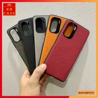 Ốp lưng AIORIA Xiaomi Poco F3 / Redmi K40 / K40 Pro / K40S / Poco F4 / F4 GT, Viền cao su lưng giả vải cực đẹp