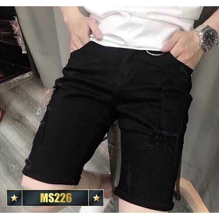 Quần short jean chất bò co giãn- quần lửng nam nhiều mẫu thời trang TINA ms226