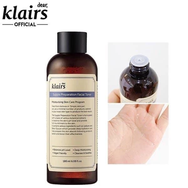 Toner Klairs (Có mùi) Supple Preparation Facial Toner 180ml