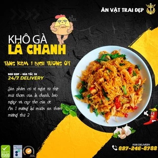 1KG Khô Gà Lá Chanh Trai Đẹp