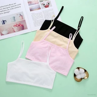 7-10 tuổi áo ngực trẻ em cho bé gái áo bralette áo lót nữ sinh đồ lót chống va đập trẻ em màu rắn vest sling tube top giá cả phải chăng xn