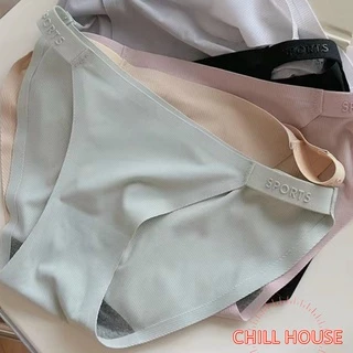 Quần lót nữ, quần lót su gân tăm dây hông chữ SPORTS 9026 - CHILL HOUSE