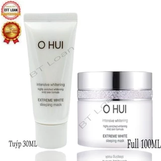 [ Sale Tách Set ] Mặt nạ ngủ dưỡng trắng da mờ thâm sạm da Ohui Extreme White Sleeping Mask