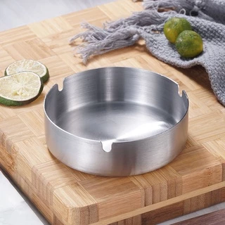 Gạt tàn inox tròn 8/10/12cm thiết kế tối giản, sang trọng

