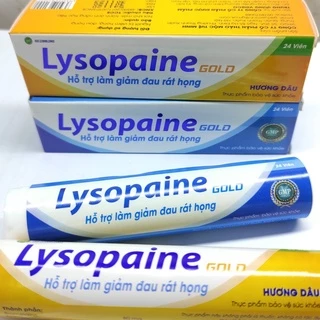 Viên Ngậm Lysopaine Gold Giảm Sưng Đau Rát Họng - Hộp 24 viên