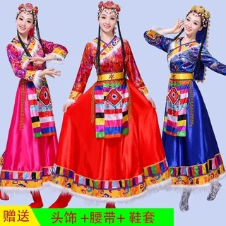 【YNDM39 】Trang phục múa dân tộc Ncis  phong cách Tây Tạng dành cho nữ