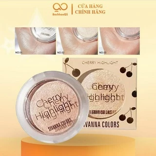 Phấn bắt sáng Sivanna màu trắng, màu trắng hồng Cherry Highlight HF646