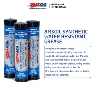 Mỡ Bò Bôi Trơn Chống Nước Amsoil Synthetic Water Resistant Grease 85gr (GWR3P)