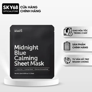 Mặt Nạ Giúp Làm Dịu, Phục Hồi Da Klairs Midnight Blue Calming Sheet Mask 25ml