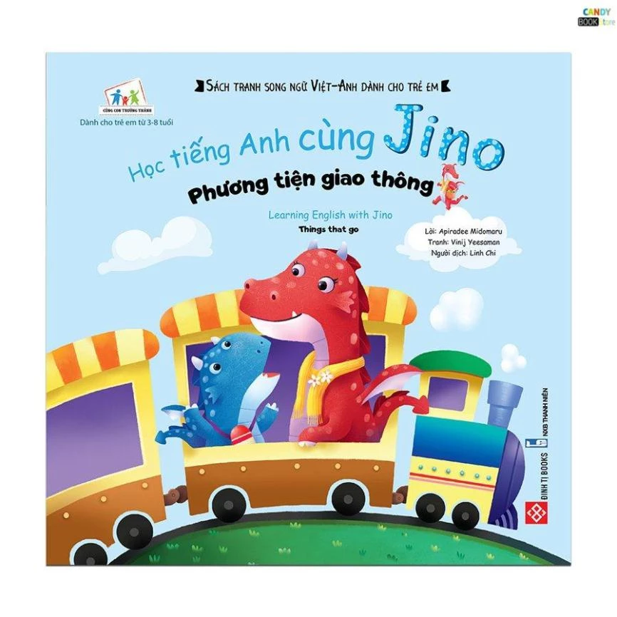 SÁCH - Học tiếng Anh cùng Jino - Learning English with Jino - Phương tiện giao thông - Things that go