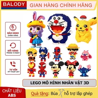 Bộ đồ chơi Lắp ráp Lego Nhân vật Hoạt hình 3D Thu nhỏ, Dễ thương, Đồ chơi trẻ em thông minh chính hãng BALODY