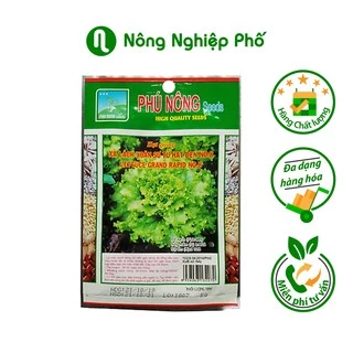 Hạt giống xà lách xoăn sư tử hạt đen Phú Nông - Gói 5 gram