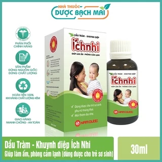 Dầu tràm ích nhi, dầu tràm chính hãng công ty Nam Dược, Chai 30ml