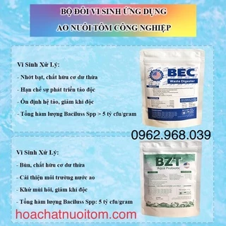 Cặp Đôi Vi Sinh 1 BEC Và 1 BZT Xử Lý Nước Và Đáy Ao Nuôi Tôm/Cá [ Vi Sinh Mỹ ]