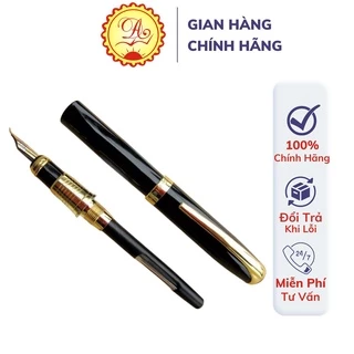 Bút viết thư pháp Bút mài thầy Ánh ngòi cong vỏ đen chất liệu kim loại SH 045