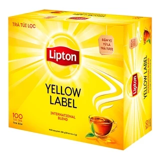 Trà Lipton Nhãn Vàng Yellow Label Hộp 100 Túi Lọc
