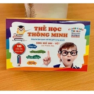 [Xả kho] Thẻ học thông minh cho bé 416 thẻ giúp trẻ tự duy học hỏi