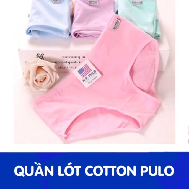 Quần lót cotton xuất Mỹ siêu mát, siêu thấm hút mồ hôi Pulo