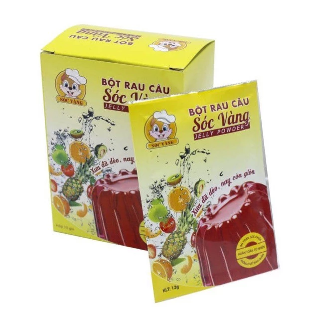 Bột rau câu Sóc Vàng 12g