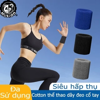 Đai đeo cổ tay thấm hút mồ hôi khi chơi thể thao cho nam nữ