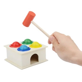 Bộ đồ chơi đập bóng vui nhộn bằng gỗ cho bé
