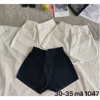 Quần Short Đen trắng Trơn bigsize VNXK size 30 đến 35 Ms 1053