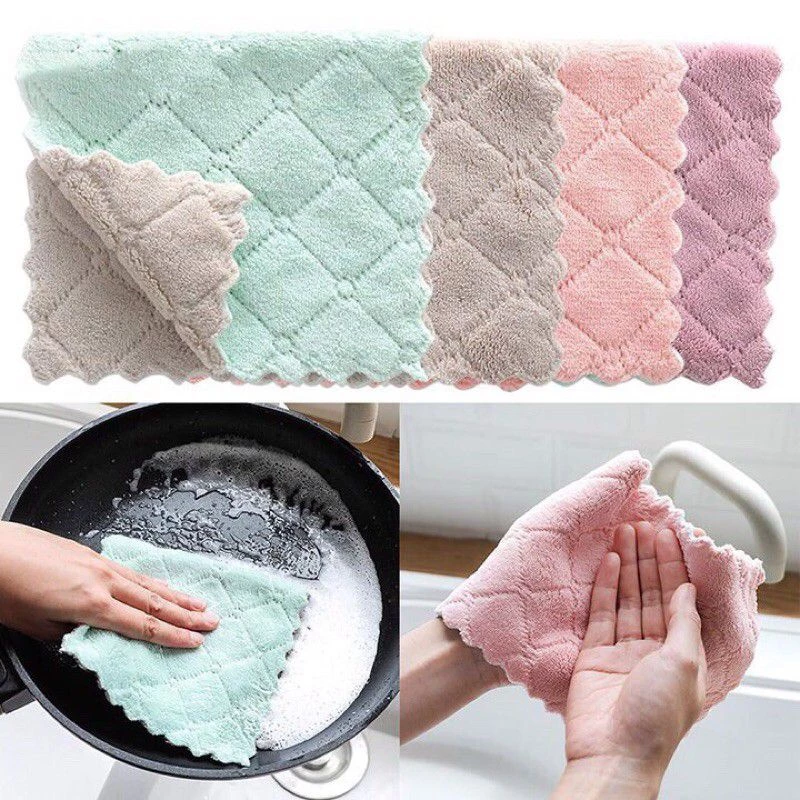 Combo 10 Khăn Lau Đa Năng Cao Cấp Siêu Thấm Hút