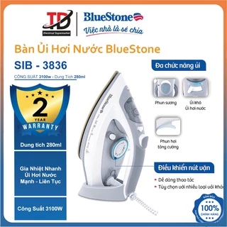 Bàn Ủi Hơi Nước BlueStone SIB-3836 (3100W) - Hàng chính hãng Bảo Hành 2 Năm