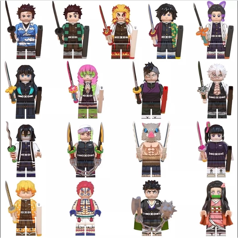 Mini Các Mẫu Nhân Vật Nezuko Tanjiro Rengoku Kyoujurou Zenitsu Trong Sát Quỷ Demon Slayer WM6116