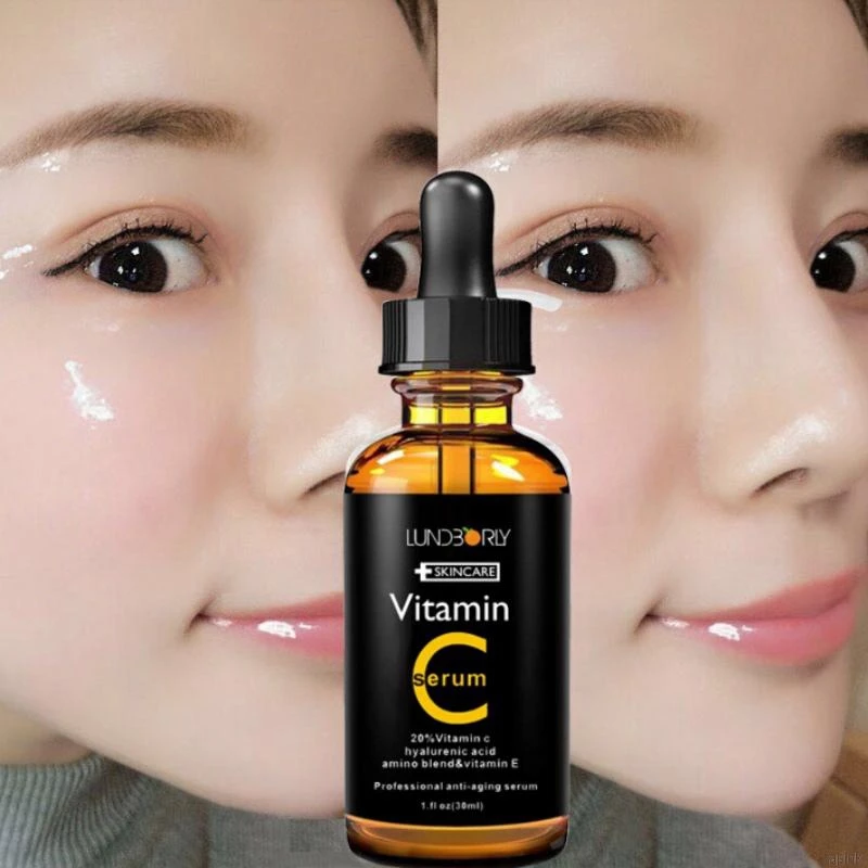 [Hàng mới về] Serum vitamin C dưỡng ẩm làm trắng da chống lão hóa chăm soc da mụn/da nhăn