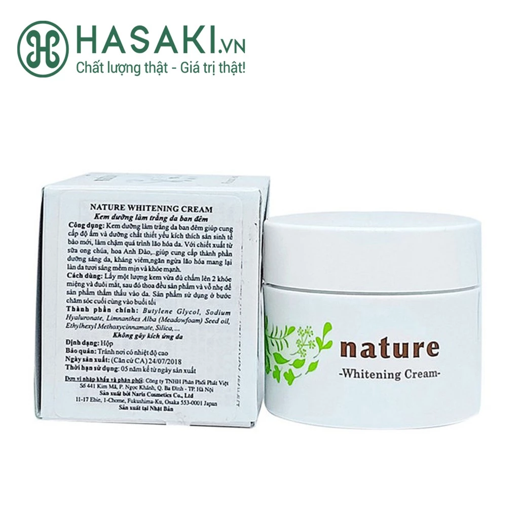 Kem Dưỡng Naris Nature Làm Sáng Da Ban Đêm 50g