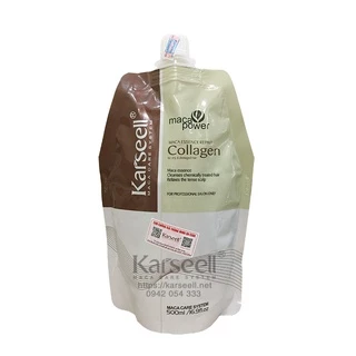 Kem ủ xả phục hồi tóc Karseell Collagen Maca Ý 500ml - Phục hồi, chống rụng, dưỡng tóc