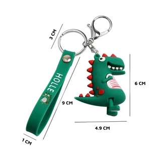 Móc treo chìa khóa thời trang GOMTAT mẫu khủng long, treo trên balo túi xách siêu dễ thương - KEY-CHAIN-004