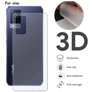 Miếng Dán Lưng Mặt Sau Cacbon Carbon Chống Bám Vân Tay Cho VIVO V30 V30E V29 V27 V27E V25 V25E Y27 Y78 V21E Y15s Y15a Y31 V20 Pro SE V17 NEO Y12 Y15 Y17 5G 2024