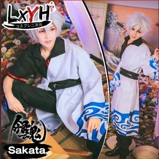 Bộ Tóc Giả Họa Tiết Hoạt Hình Gintama Sakata Gintki Anime COSER KING