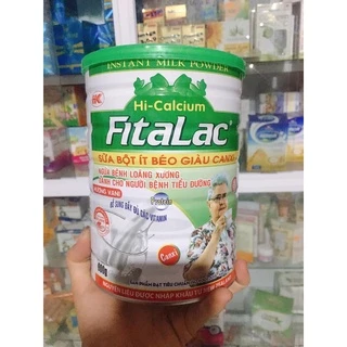 Sữa cho người tiểu đường, loãng xương Fitalac Hi-canxi lon 900g