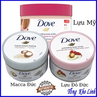 Tẩy da chết Dove Exfoliating Body Polish - Dưỡng Ẩm Da Mịn Màng Tươi Sáng Hàng Đức 225ml