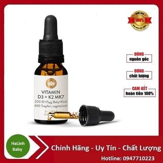 Vitamin tăng chiều cao D3 + K2 MK7 Sunday Natural 200 IE Đức