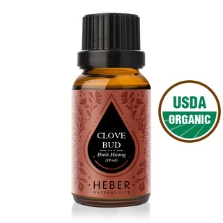 Tinh Dầu Đinh Hương Clove Bud Heber Natural Life, Cao Cấp Nhập Khẩu, Thiên Nhiên Nguyên Chất Xông Phòng 10ml/30ml/50ml