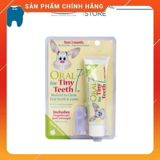 /CHÍNH HÃNG - GIÁ RẺ NHẤT/  Kem đánh răng trẻ em Oral7 - cho bé dưới 3 tuổi nuốt được, an toàn, hương táo 48ml