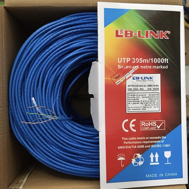 CUỘN DÂY MẠNG CAT6 LB-LINK 305m/thùng